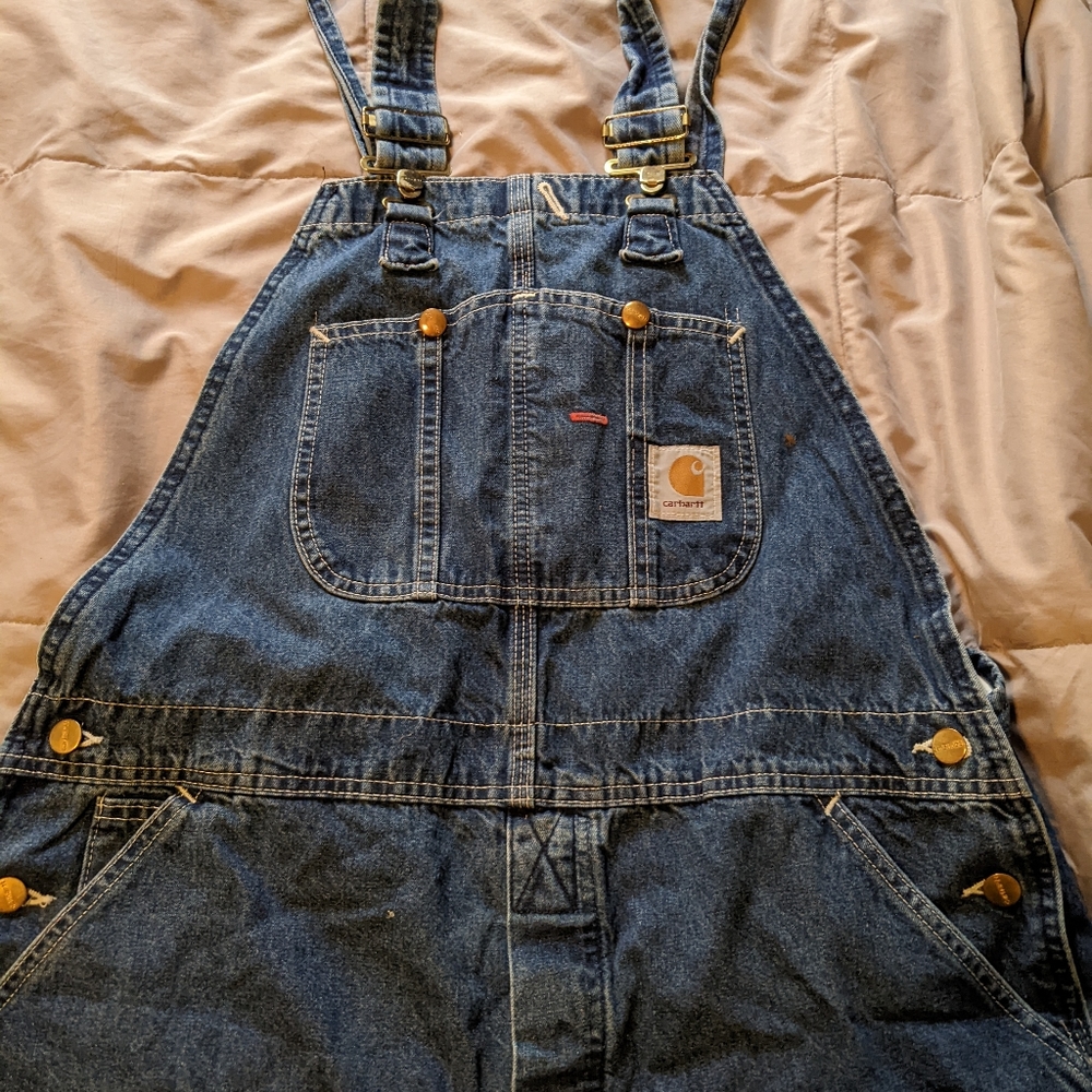 Carhartt Jean Overalls 38 34 Made in USA